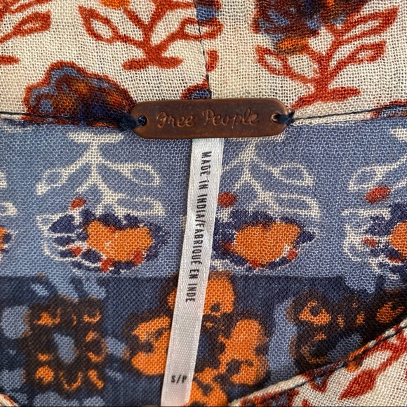 COPY - Free People Patterned Button Down Shirt - Picture 3 of 5